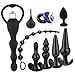 Produktbild Sayla Sexy Spielzeug für Damen Sexy Toys Vibrator 11 STÜCKE Black Butt Analplug Set Vibration Sinnlichkeit Vibrieren