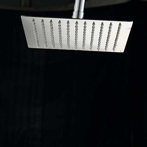 Zelsius – Moderne Edelstahl Regendusche, Duschkopf mit Anti-Kalk Düsen, verschiedene Formen und Größen (Modell: Ceduna (quadratisch), 50 cm) - 5