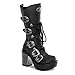 Produktbild Demonia Sinister-203 - Gothic Industrial Metall High Heels Stiefel Schuhe 36-43, Größe:EU-40/41 / US-10 / UK-7