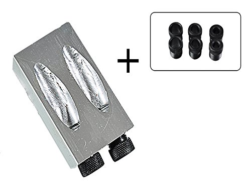 Bohrschablone für Holzverbindungen 6 - 8 - 10 mm mit 15° Winkel aus Aluminium