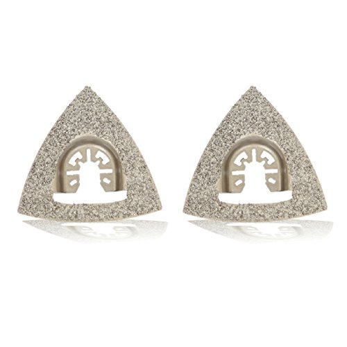 2x Hartmetall-Raspel HM, Dreiecksform für BLACK+DECKER Multifunktionswerkzeug - 4