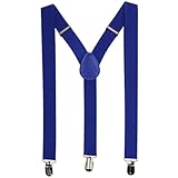 Tirantes Unisex De Color Puro Para Hombre Y Mujer Con 3 Clip Calzonarias Del Color Sólido Correa Elástica Ajustable (8)