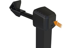 PORTAC Arrêt universel 360° pour portail manuel - Noir, Longueur de tube (mm) : 250