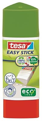 Tesa - 57030-200-0 - 667313 Easy Stick - Bâton de colle forme triangulaire recyclé - 25 g - Lot de 12