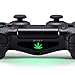 Produktbild PlayStation 4 PS4 Lightbar Sticker Aufkleber - Controller Decal Logo - Wunschtext Hanf Dope Marihuana