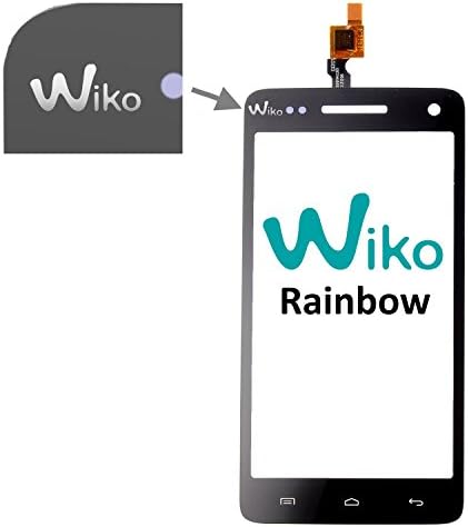Original Touch Screen Glass Lens with Logo for Wiko Rainbow 3G and 4G with Tools, Double-sided Adhesive Tape and Screen Protector (without LCD Display)