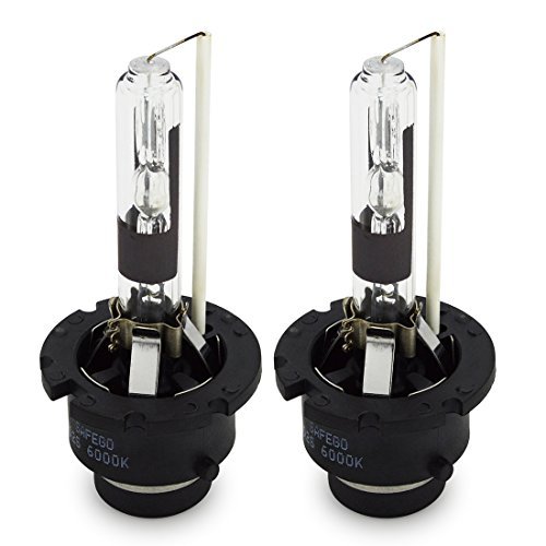 Safego 2X D2R Lámpara de Xenón de Faros Bombilla Hid Xenon Luz Luces de Coche para Coches Blanco Cálido Ac 12V 35W 4300K
