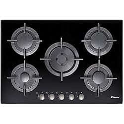 Candy Cvg75Swgnx Plan Gaz 2500 W Verre trempé Noir