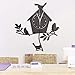 Produktbild jasonding Neuheit Maskottchen Vogel Wanduhr 3D DIY Wandaufkleber Cartoon Vogel Stil Vinyl Echt Uhren Wohnkultur Kinder Geschenk
