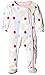 Rockin' Baby Baby-Girls Spot All in One Footies, White, 9-12 Months