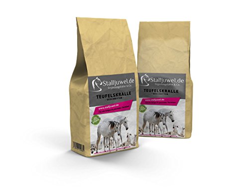 Preisvergleich Produktbild Teufelskralle geschnitten 1000g 1kg für Pferde frei von Zusätzen