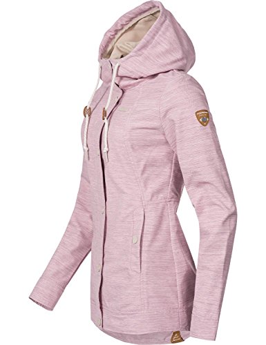 Ragwear Damen Übergangs Outdoorjacke Enrica (vegan hergestellt) Pink Gr. L - 3