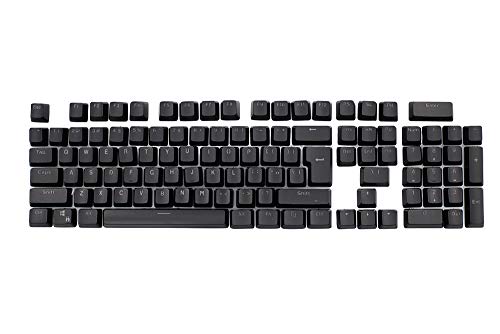 Feicuan Universal 104 Keyset Keycap ABS Colorful Backlit Replacement Key Cap Cover pour Mechanical Clavier -Black