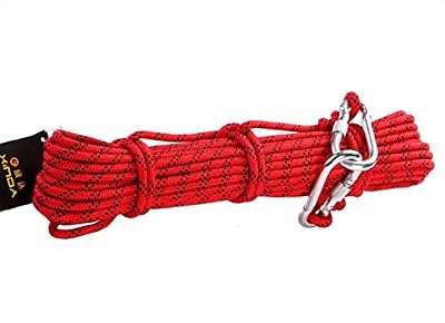 Babimax Corde Escalade pour Alphiniste Sauvetage 10 m de Camps Sport Ficelage Charge Max 900kg Polyester/Nylon66 de Sécurité(10 Mètre)