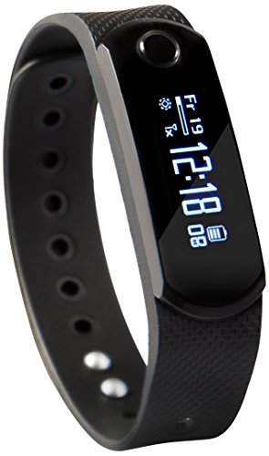 SportPlus Q-Band X, Smartwatch, Aktivitäts-/Schlaftracker, OLED Display, 3 austauschbare Bänder, für iOS und Android, SP-AT-BLE-20
