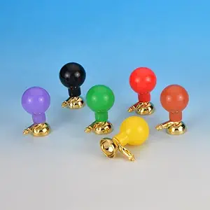 NWLY | ECG Adult Chest Suction Electrode Bulb for ECG Machine -Set of 6 (MULTICOLOR)