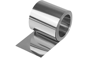 RAMBEX Striscia di acciaio inossidabile, spessore 0,05 mm ~ 0,5 mm Larghezza 30 mm Lunghezza 1.000 mm Lamiera di acciaio 304 Piastra di acciaio sottile / Resistenza alla corrosione della lamina, 1 pezzo ( Co