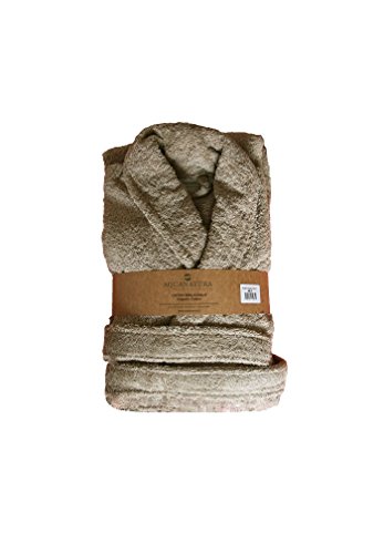 Aquanatura Peignoir en coton Bio, coloris sable, Taille XL