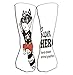 Produktbild BAOLANZHANG Hohe Socken Outdoor Sports Men Women High Socks Stocking Raccoon Superhero Costume Character White Background Animal Kids Cartoon Superheroes Tile Length 19.7"(50cm)