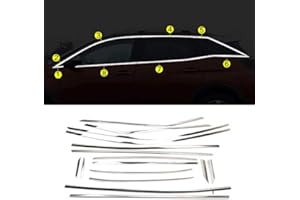 YUZHONGTIAN Cadre de seuil en acier inoxydable chromé pour 3008 GT 2016-2019 Accessoire de voiture