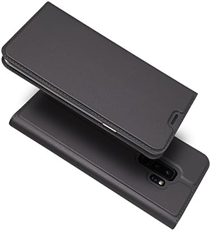 For Samsung Galaxy S9 S9 Plus Case, SingMax Skin Pro Series Ultra Slim Layered Dandy ,Kickstand,Magnetic Closure,TPU bumper,Full Body Protection For Samsung Galaxy S9 smartphone (For Samsung Galaxy S9 S9 Plus, dark gray)