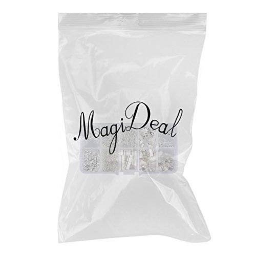 Verbindungsringe Schmuckherstellung Set Starter Kit Ohrring Armband Halsketten Schmucksachen – Silber, 5MM-20MM - 2