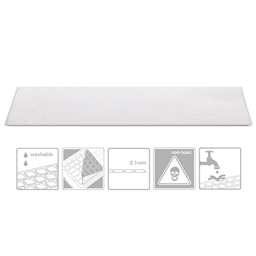 kwmobile Tastaturschutz Apple MacBook Pro 13″ / 15″ (ab 2016) Touchbar – QWERTZ Silikon Laptop Tastaturfolie – Notebook Tastaturschutzfolie Transparent - 3