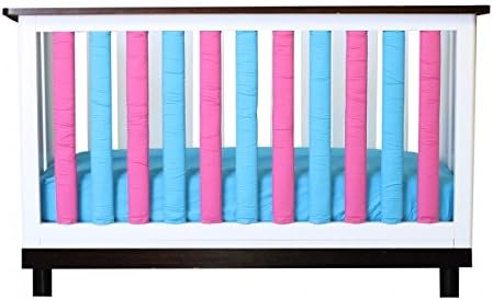 Go Mama Go Cotton Couture Wonder Bumpers - Fuschia & Turquoise (2 Pack)