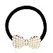 Produktbild Little Sporter Pearl Heart Ribbon Crown Strass Erwachsene Nette modische Haar-Accessoire Haargummi 4 Stück