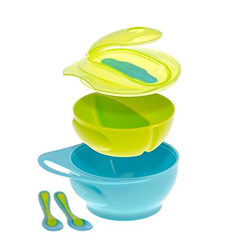 Brother Max Easy Hold Weaning Bowl Set (Blue/Green)