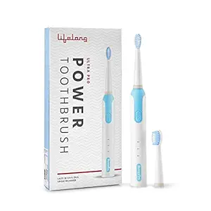 Lifelong Power Rechargeable Electric Toothbrush (White) | 6 Operational Modes and 3 hours charge lasting 30 days| Extra replaceable Brush head| Electric Toothbrush with 30,000 Strokes (1 Year Warranty)