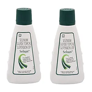 Selsun?Suspension Anti Dandruff Shampoo 60 ml ( Pack of 2 )
