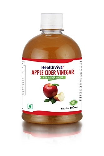 HealthViva Apple Cider Vinegar with Mother, 500 ml RS.299 (43.00% Off) - Amazon