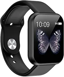 MATTSPY Smart Watch D20 Plus Smart Watch LED with Activity Tracker, Heart Rate Sensor, Sleep Monitor and Basic Functionality for All Boys & Girls - Black