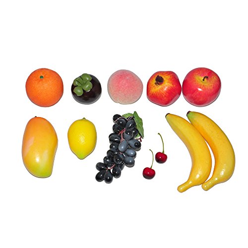 EQLEF® 10 Stück Deko künstliche Früchte Kunstobst Kunstgemüse künstliches Obst Gemüse Dekoration, künstliche Frucht-Dekoration - 5