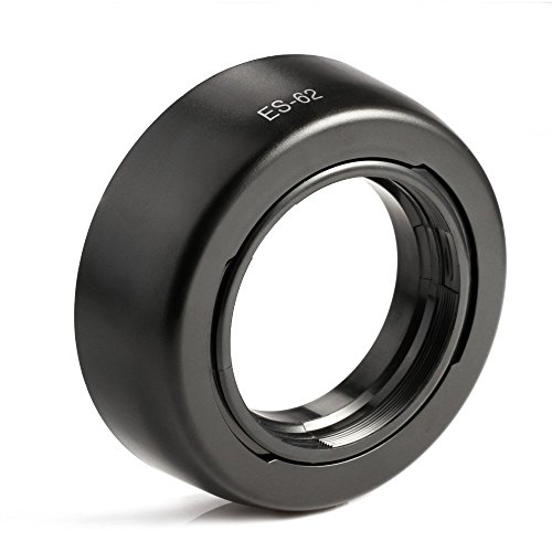 fomito ES-62  Paresoleil d objectif 52  mm pour Canon EF 50  mm f 1 8  II  Nikon 50  mm f 1 8D Objectif de rechange  pour Canon ES-62 