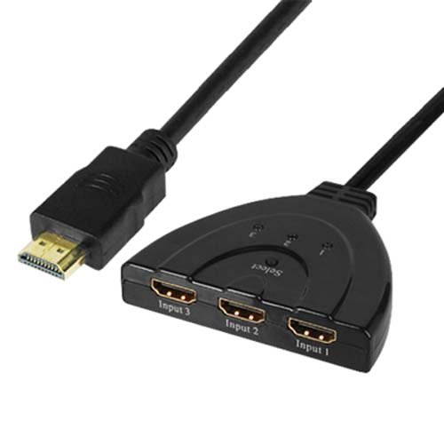 DIGIFLEX 3-Port-HDMI-Switch Verteiler Hub 1.3b für HD Video und Audio 1080p