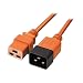 Produktbild LINDY 30128" IEC C19 auf IEC C20 Verlängerung Stromkabel, 3m orange