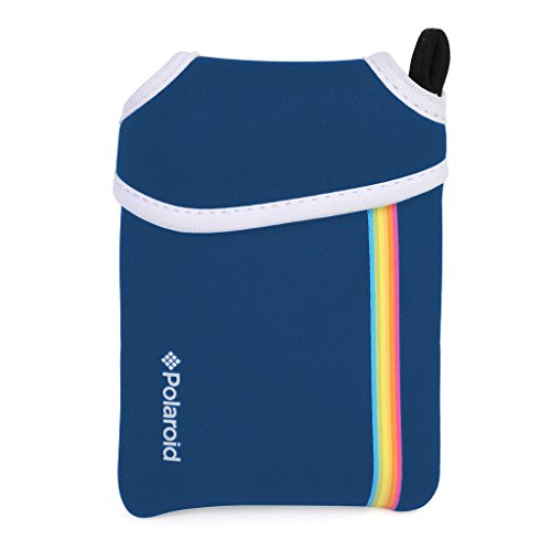 détail Pochette néoprène Polaroid pour imprimante Mobile Polaroid ZIP (bleu)