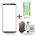 Produktbild iTG® PREMIUM Displayglas Reparatur-Set für Samsung Galaxy S8 PLUS S8+ Schwarz (Midnight Black) - Oleophobic Front Display Glas für Modell SM-G955F + Vorgeschnittene 3M Klebefolie und iTG® Werkzeug-Set