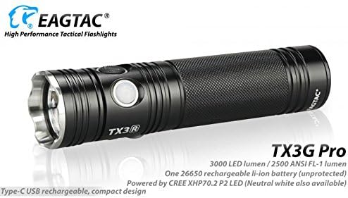 EagleTac Eagtac tx3g Pro xhp70.2 Cool White 3000 Lumens 193 Metres