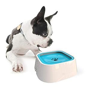 MonsterKill Recipiente de Agua para Perro/Dispensador para Mascota/Bebedero para Gatos – Mantener el Agua Limpia,1.5L (Azul)