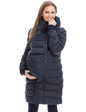 GoFuture Damen Tragejacke für Mama und Baby 4in1 Känguru Jacke Umstandsjacke WINTERJACKE