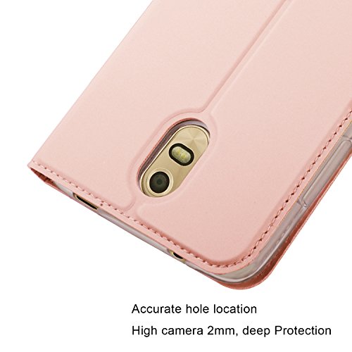 Cubot HAFURY UMAX (2017) HÃ¼lle, KuGi Cubot HAFURY UMAX (2017) Flip Bookstyle Kompletter Schutz Mit Magnetverschluss und Standfunktion Tasche Etui Cover Case SchutzhÃ¼lle fÃ¼r Cubot HAFURY UMAX (2017) Smartphone (Rose)