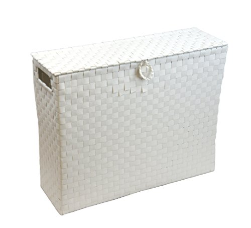 Arpan Toilet Roll Holder Bathroom Multipurpose Storage Unit Polypropylene Woven On Metal frame - White by ARPAN