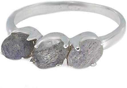 Ring Labradorite 26-07 - Jewellery in rhodium silver, Labradorite - All sizes and various stones - ARTIPOL