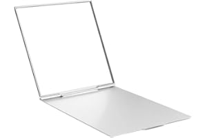 Lamkrtlp Espejo de Maquillaje de Viaje, Espejo Plegable Portátil, Ultrafino y Duradero, para Viajes, Oficina, Camping, Exteriores (6 x 7 cm)