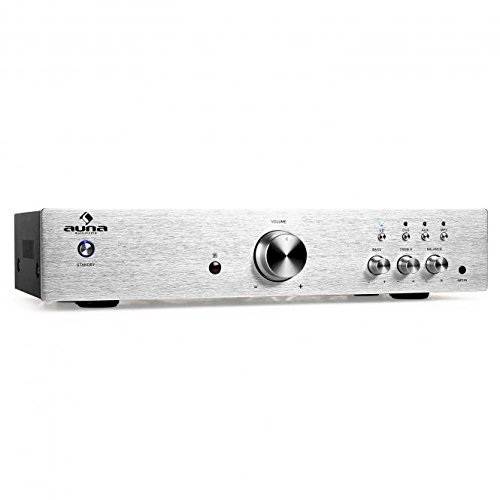 Auna AV2-CD508 - Ampli HiFi Stereo avec 3 entrées RCA, une entrée AUX et égaliseur 2 bandes (125W Auna AV2-CD508 - Ampli HiFi Stereo avec 3 entrées RCA, une entrée AUX et égaliseur 2 bandes (125W