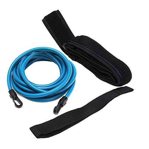 Seasaleshop 4 m de Natation élastique pour Exercice Cordon Corde d'entraînement Hip Bain Ceinture de Sécurité Piscine pour Adulte Enfants