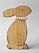 Produktbild Osterhase aus Holz Osterdekoration "Happy Easter"